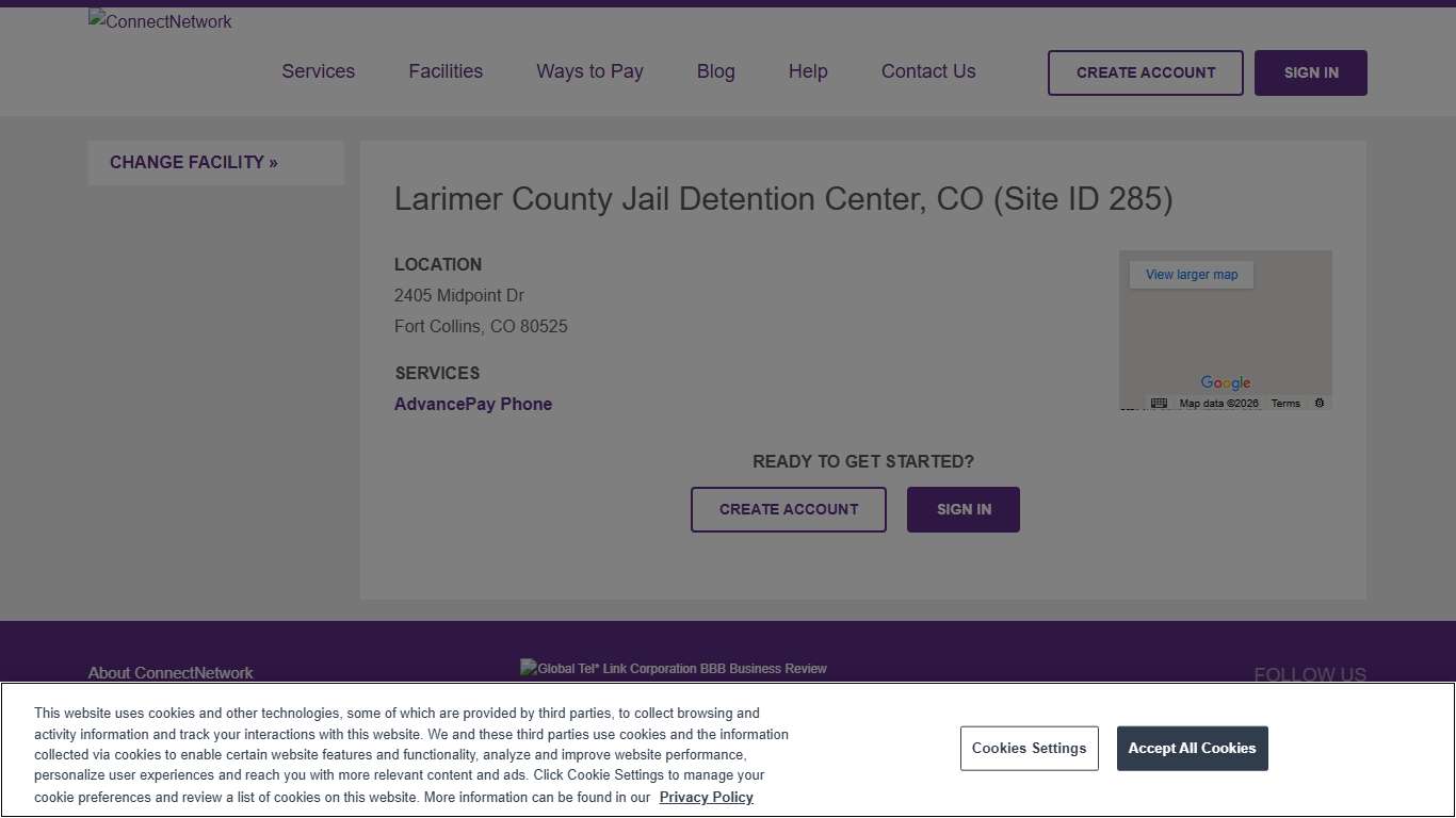 Larimer County Jail Detention Center, CO ConnectNetwork